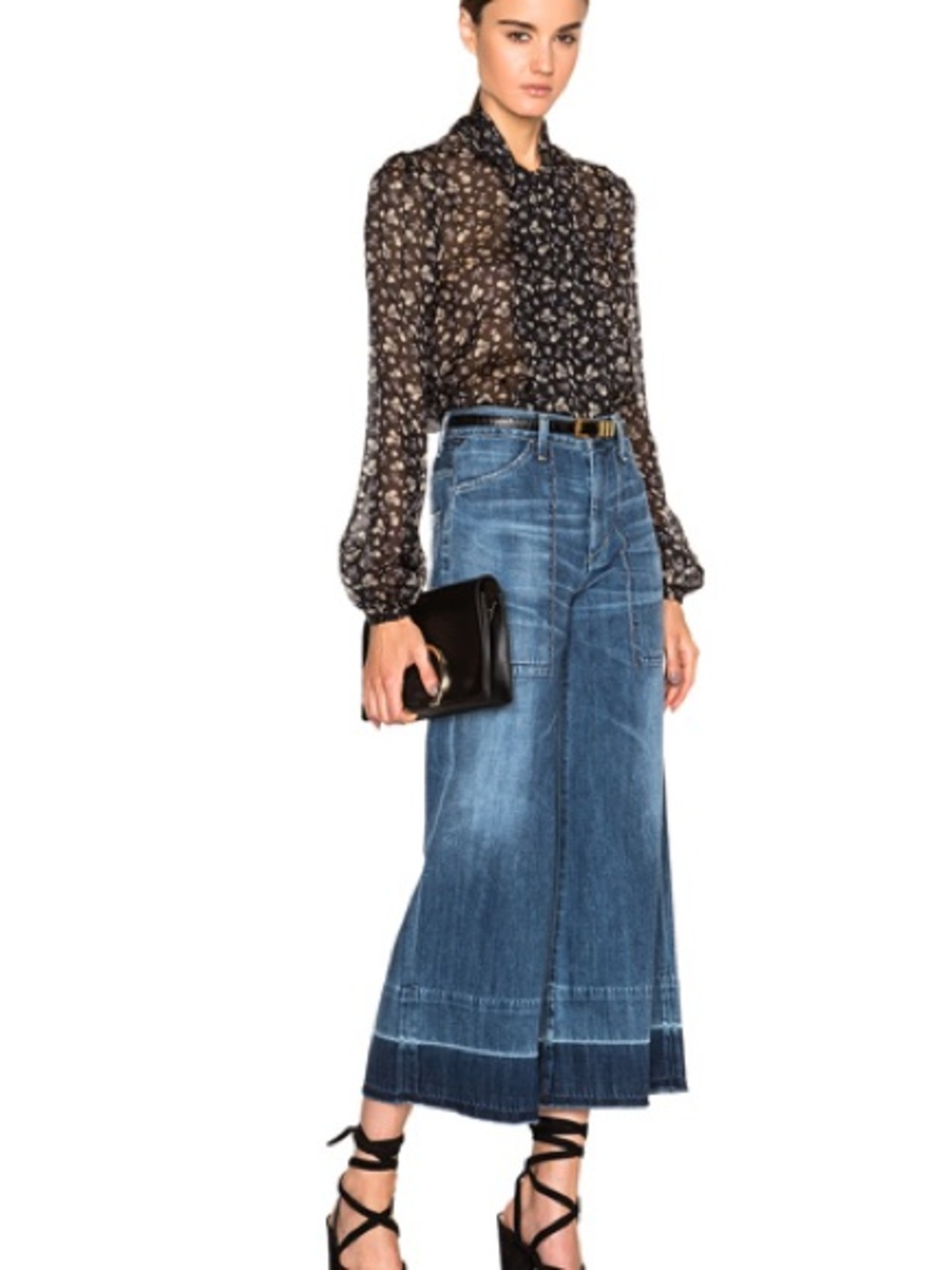 Citizens of Humanity women’s Wide-Leg Blue Denim Jeans size 23